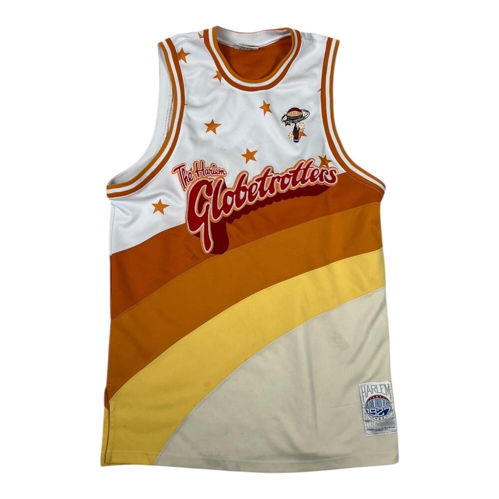 Platinum FUBU Harlem Globetrotters Jersey Mens XL Multi Color Basketball Retro